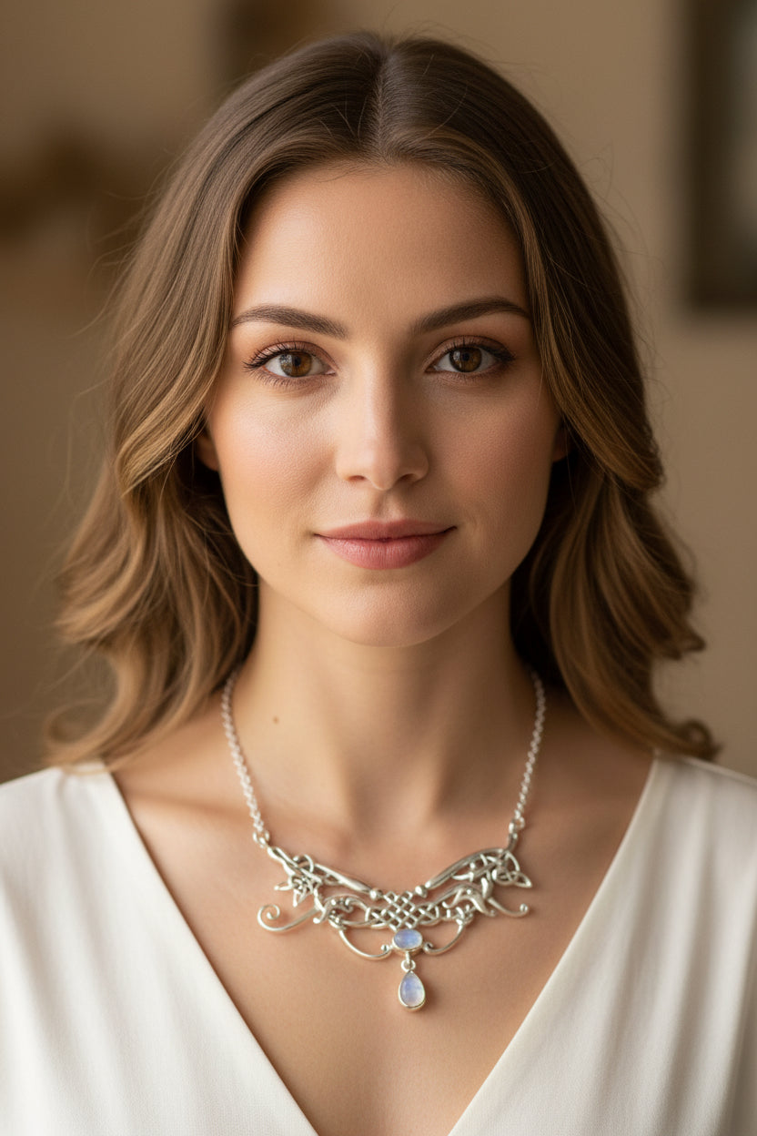 Aife Goddess Celtic Knot Necklace 03