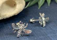 Load image into Gallery viewer, Realistic Bee Post Earrings
