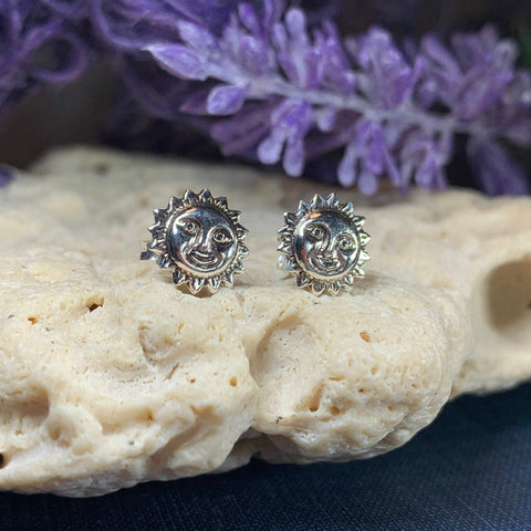 Load image into Gallery viewer, Sun Stud Earrings
