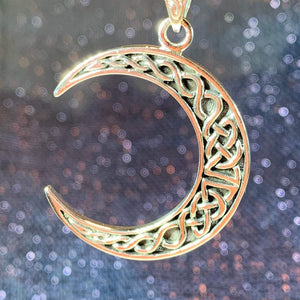 Celtic Knot Moon Necklace