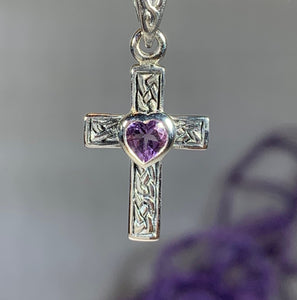 Heart Celtic Cross Necklace