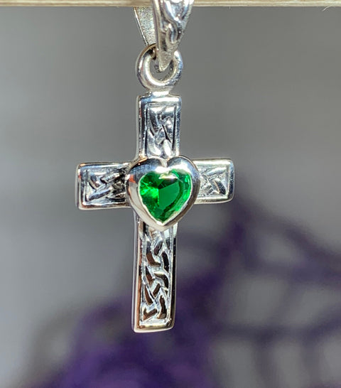 Load image into Gallery viewer, Heart Celtic Cross Necklace
