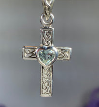Load image into Gallery viewer, Heart Celtic Cross Necklace
