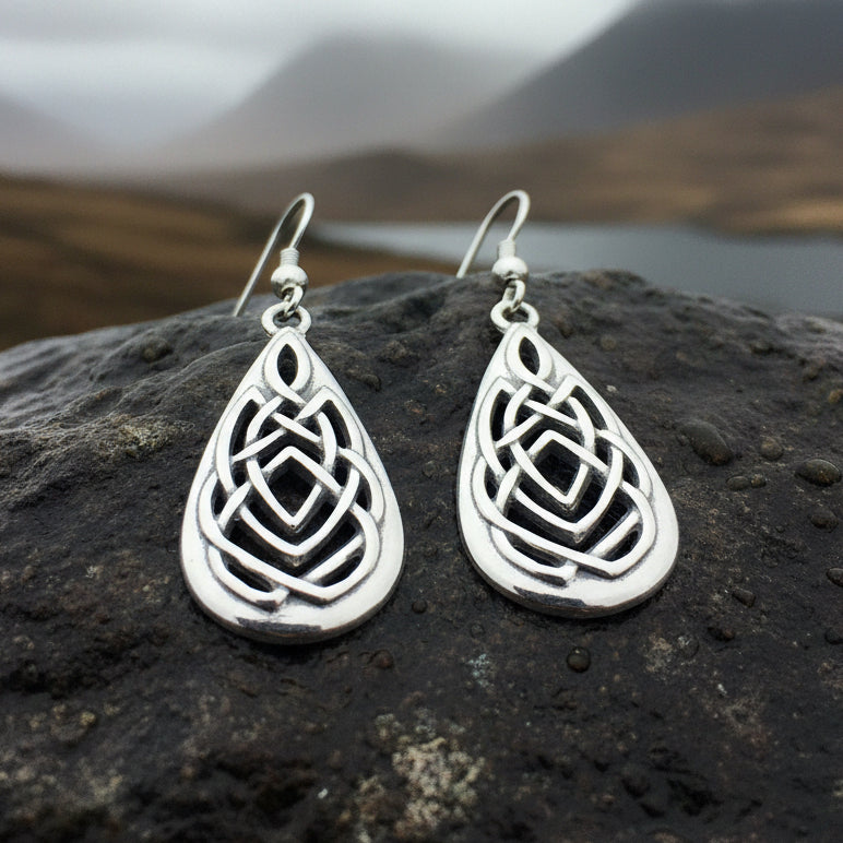 Salia Celtic Knot Earrings — view 6