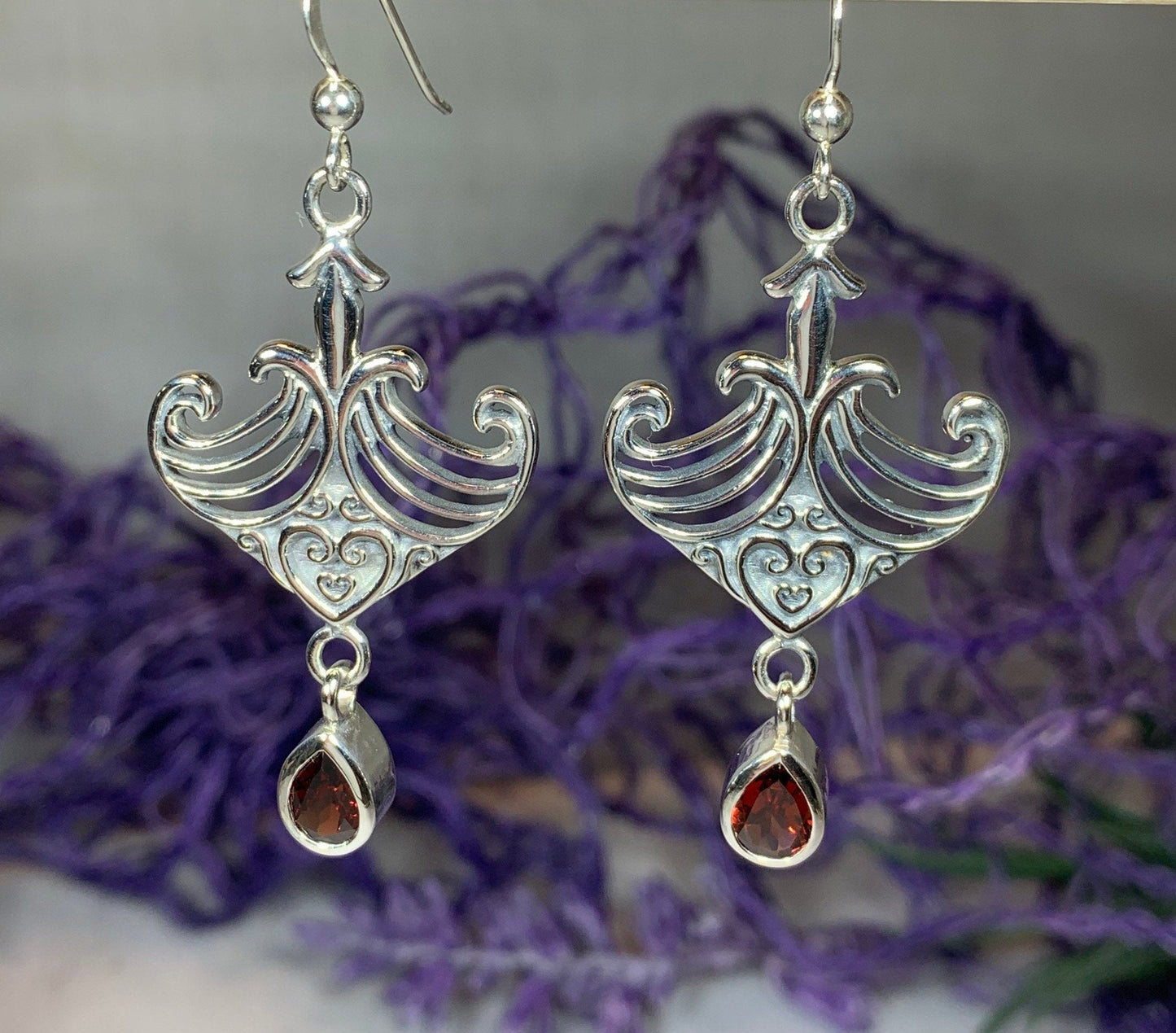 Elegant Celtic Viking Earrings — view 4