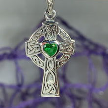 Load image into Gallery viewer, Celtic Cross Heart Necklace
