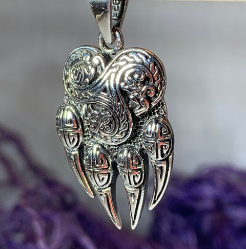 Load image into Gallery viewer, Bear Claw Necklace, Bear Jewelry, Celtic Jewelry, Animal Jewelry, Viking Jewelry, Norse Jewelry, Wiccan Jewelry, Pagan Jewelry, Wolf Paw
