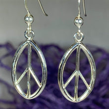 Load image into Gallery viewer, Peace Sign Earrings
