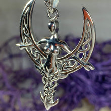 Load image into Gallery viewer, Celtic Moon Goddess Necklace
