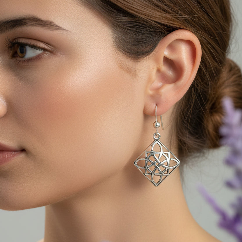 Margaret Celtic Knot Earrings — view 2