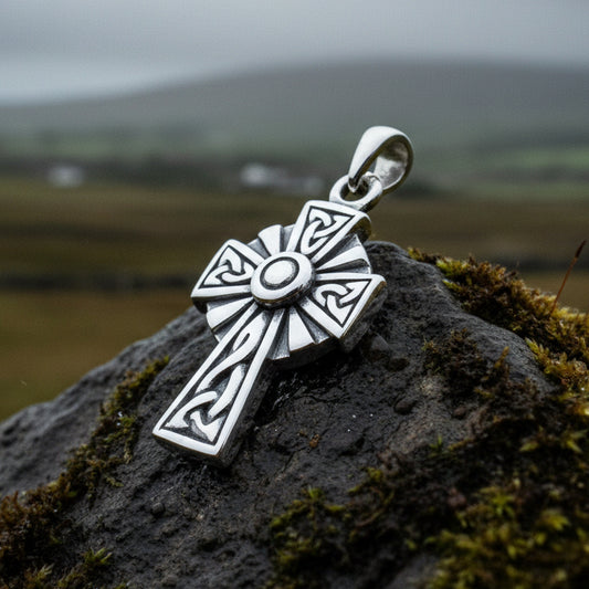 Janora Celtic Cross Necklace in Sterling Silver