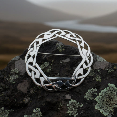 Claire Celtic Knot Brooch - Handmade in Scotland