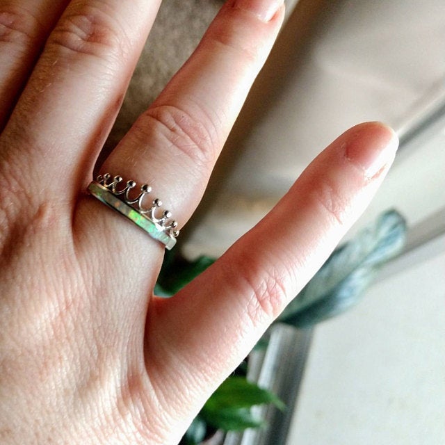 Ethney Opal Crown Ring — view 5