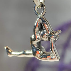 Yoga Pose Silver Necklace
