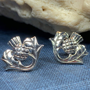 Invergarry Thistle Flower Earrings