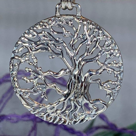 Load image into Gallery viewer, Solstice Tree of Life Silver Necklace
