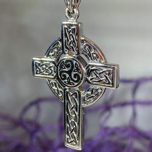 Aileran Celtic Cross Necklace 04