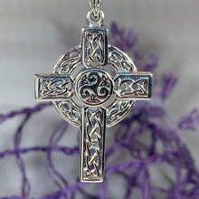 Load image into Gallery viewer, Aileran Celtic Cross Necklace 03
