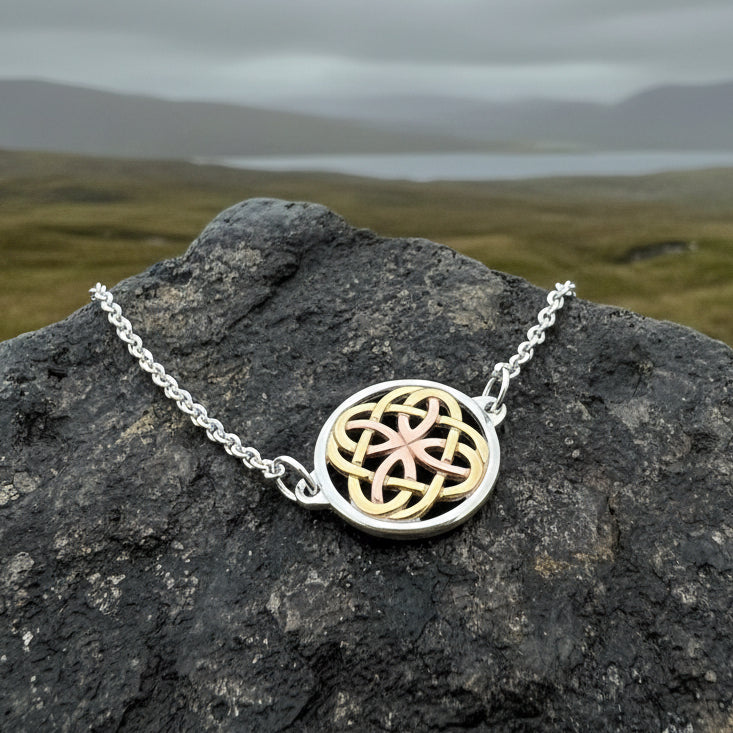 Forever Celtic Knot Necklace in Sterling Silver