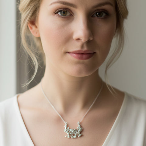 Load image into Gallery viewer, Airica Celtic Viking Silver Necklace
