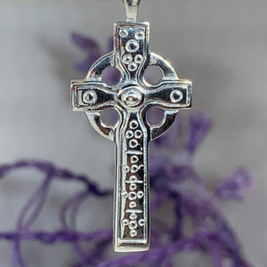 Petite Silver Celtic Cross Necklace