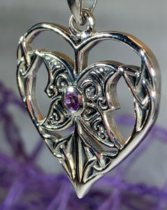 Heart Necklace, Celtic Knot Jewelry, Irish Jewelry, Celtic Jewelry, Scotland Jewelry, Bridal Jewelry, Trinity Knot Jewelry, Anniversary Gift