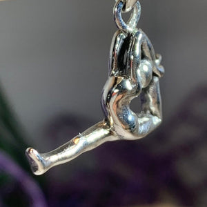Silver Yoga Pose Necklace
