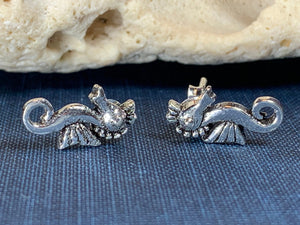 Happy Seahorse Post Earrings