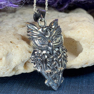 Owl Celtic Knot Necklace