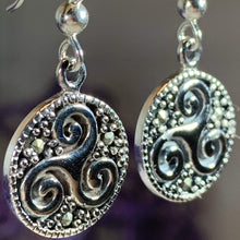 Load image into Gallery viewer, Celtic Marcasite Earrings
