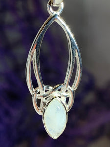Moonstone Trinity Knot Necklace