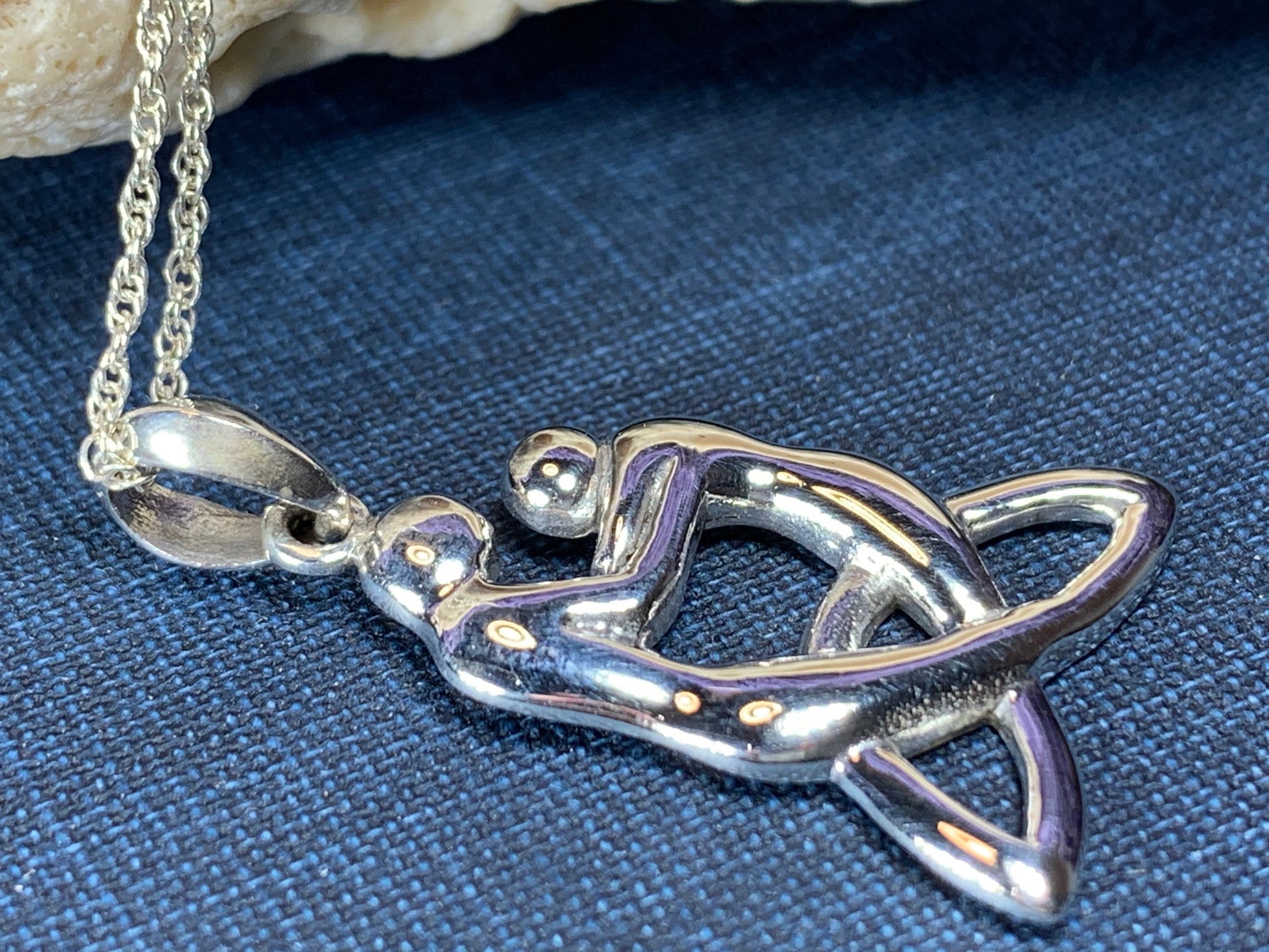 Celtic Mother Knot Necklace — view 3