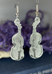 Irish Fiddle Celtic Earrings