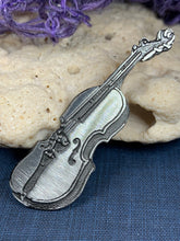 Load image into Gallery viewer, Irish Fiddle Celtic Brooch
