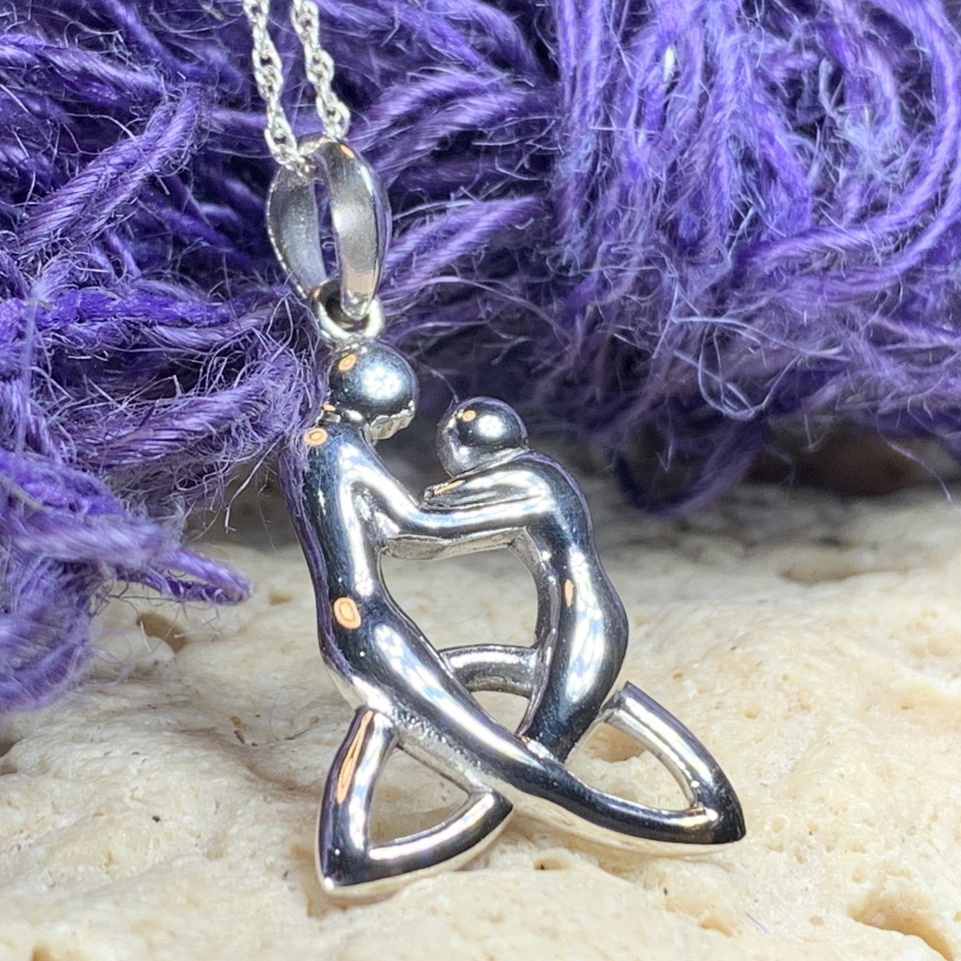 Celtic Mother Knot Necklace — view 2