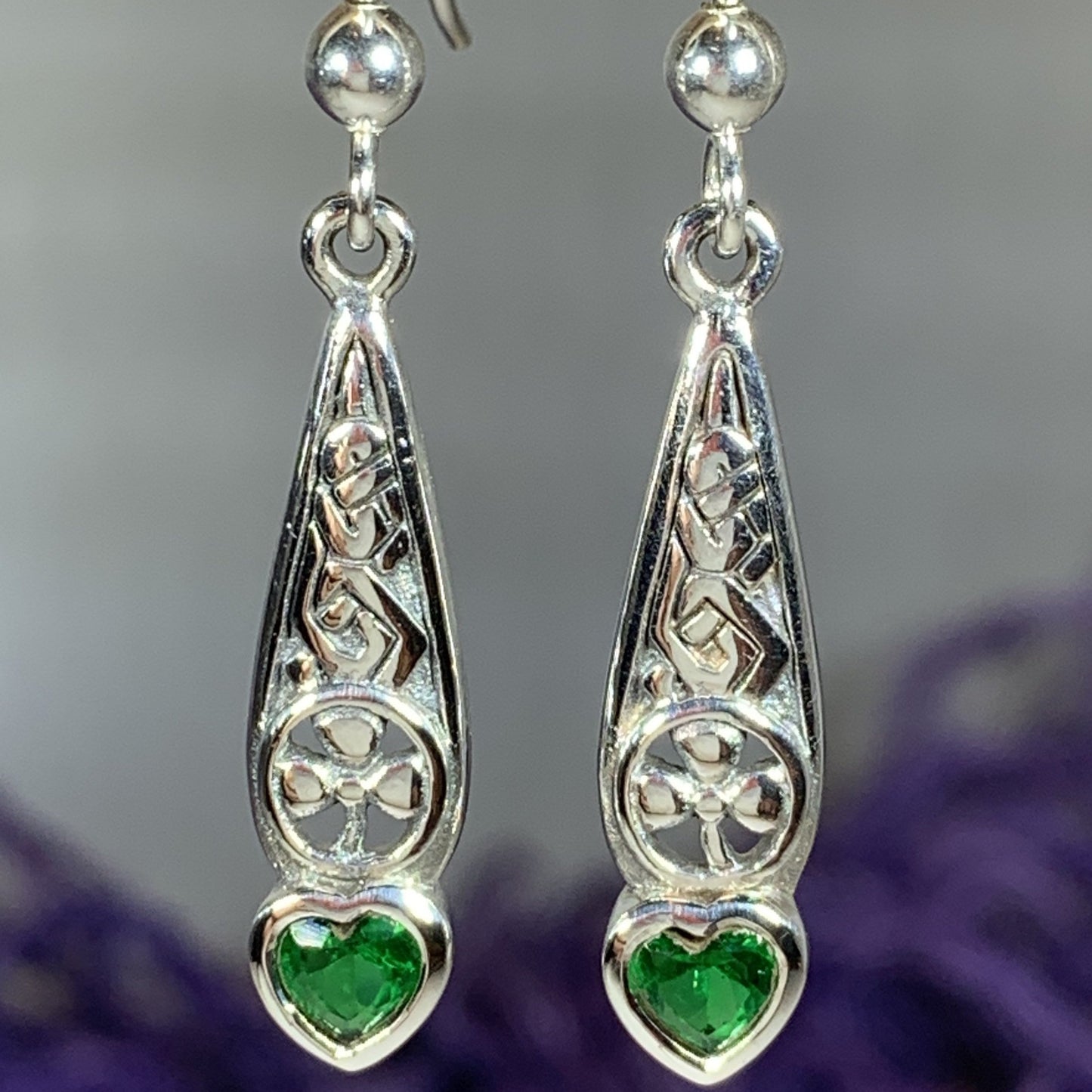 Shamrock Love Earrings — view 2