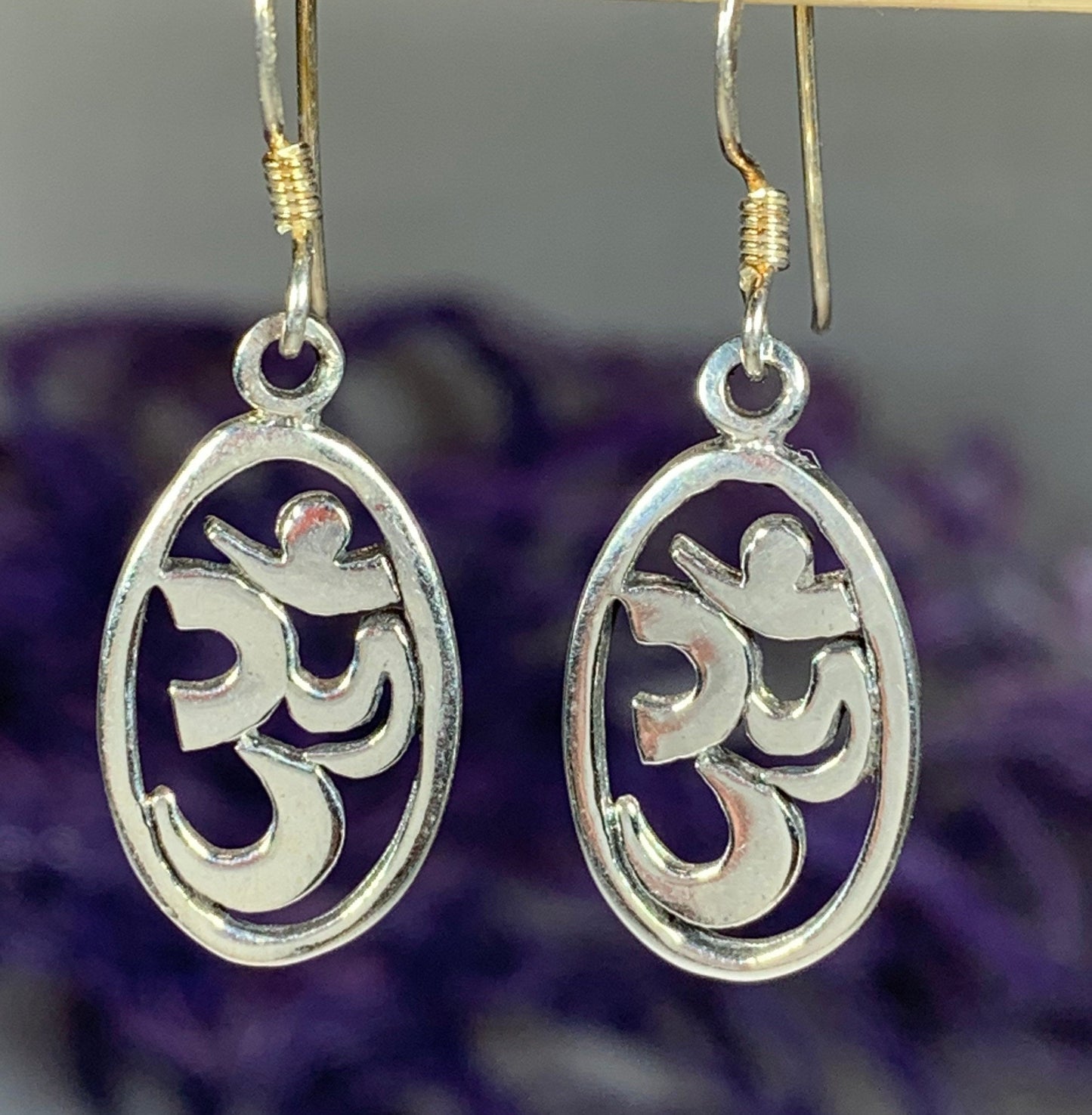 Petite Om Earrings — view 2