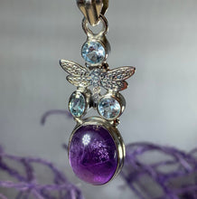 Load image into Gallery viewer, Amethyst Dragonfly Necklace 03

