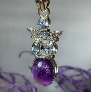 Amethyst Dragonfly Necklace 03