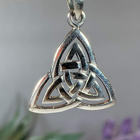 Load image into Gallery viewer, Celtic Triangle Necklace
