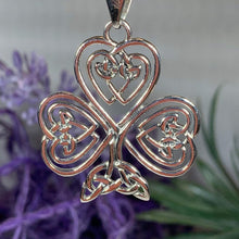 Load image into Gallery viewer, Celtic Knot Shamrock Necklace
