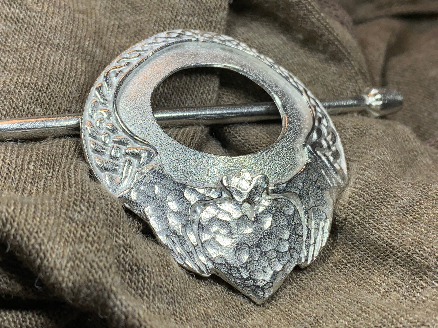 Irish Claddagh Scarf Ring — view 4