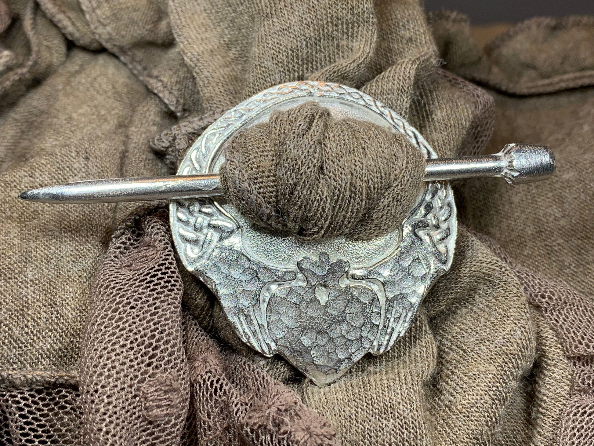 Irish Claddagh Scarf Ring — view 7