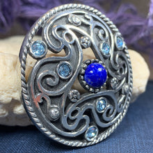 Load image into Gallery viewer, Ancient Spirals Celtic Knot Brooch 05

