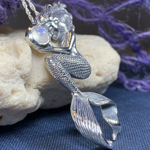 Moonstone Mermaid Necklace