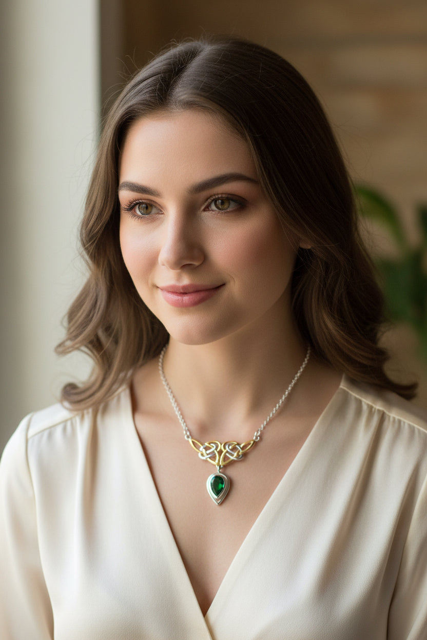 Celtic Double Knot Necklace — view 10