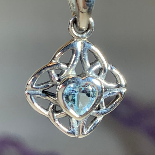 Ashley Celtic Knot Necklace in Sterling Silver — view 10