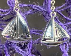 Celtic Sailboat Earrings