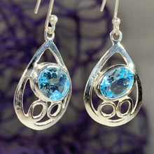 Load image into Gallery viewer, Celtic Infinity Topaz Earrings
