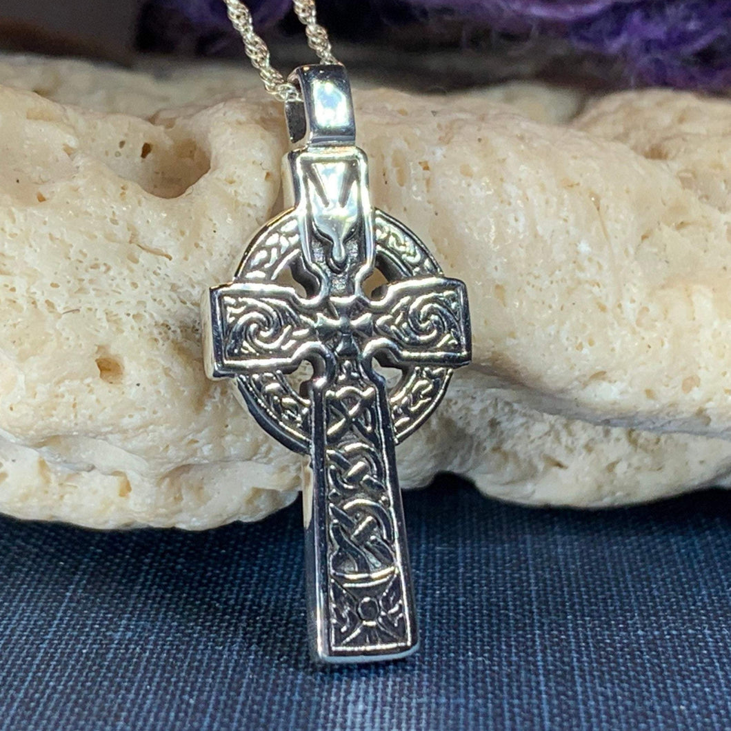 Dove of Peace Celtic Cross Necklace